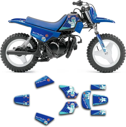 Vista 13 de Kit de calcomanías para PW 50 PW50 piwi 50, gris, YMPW5096N004-G-KO