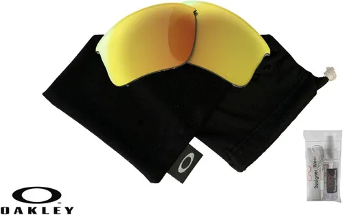 Vista 2 de Oakley Original Flak Jacket XLJ OO9009 Replacement Lenses +BUNDLE Bag+Designer iWear Care Kit