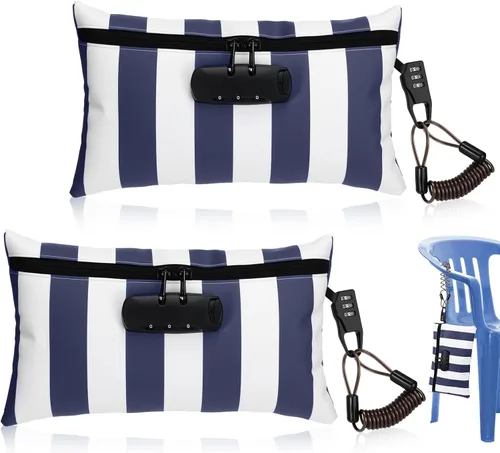 Vista 9 de Sanwuta Paquete de 2 bolsas de dinero con bloqueo de bloqueo, bolsa de playa para dinero, piscina, viajes, verano, natación, 6.7 x 11 pulgadas Negro