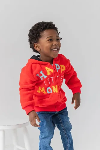 Vista 4 de Sesame Street Sudadera con capucha con cremallera para bebés y niños pequeños de Cookie Monster