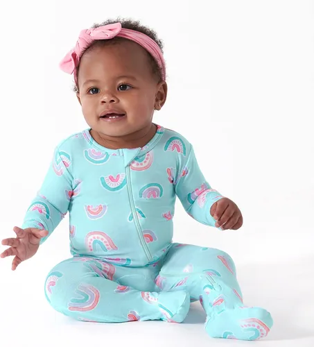 Vista 3 de Gerber Unisex Baby Toddler Buttery-Soft Snug Fit Footed Pajamas with Viscose Made with Eucalyptus