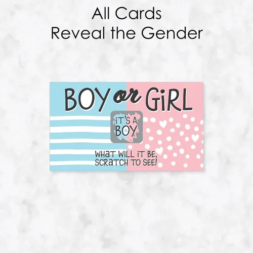 Vista 3 de Big Dot of Happiness Boy Baby Gender Reveal – Juego de fiesta de equipo para niños o niñas – Juego de baby shower – 22