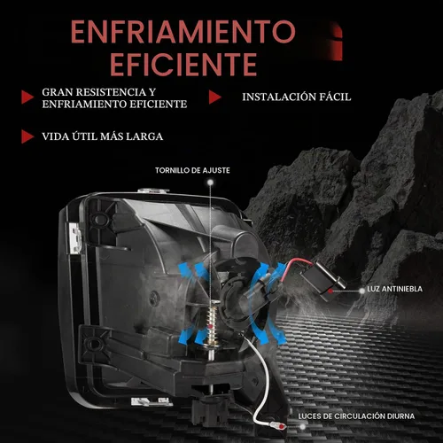Vista 6 de BUNKER INDUST Dodge Ram - Juego de luces antiniebla LED con juego de luces de circulación diurna, par de luces antiniebla de conducción tipo L