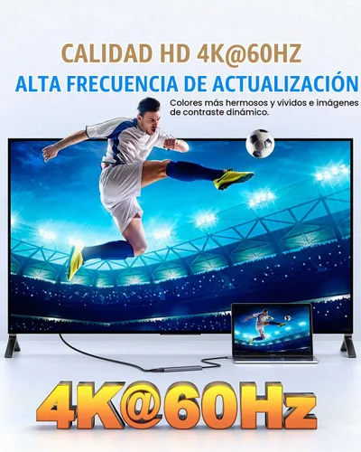 Vista 2 de FORIDA Hub USB C 6 en 1 de 10 Gbps, adaptador HDMI multipuerto para MacBook 4K a 60Hz a USB C 3.2, puertos USB-3.2 de 3 puertos, 100 W PD, lector
