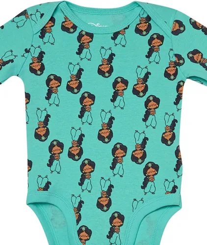 Vista 2 de Tienda Essentials Disney para bebés niñas Marvel Star Wars Body de princesa de manga larga, paquete de 5