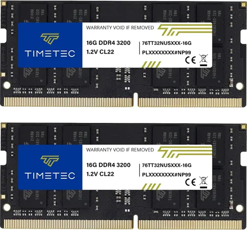 Vista 28 de Timetec Pinnacle 8 GB DDR4 3200 MHz (o 2933 MHz o 2666 MHz) PC4-25600 sin ECC sin búfer 1.2 V CL22 1Rx8 de rango único 260 pines SODIMM Módulo