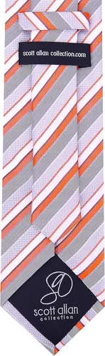 Vista 18 de Scott Allan - Corbatas de rayas para hombre - Corbata tejida para hombre