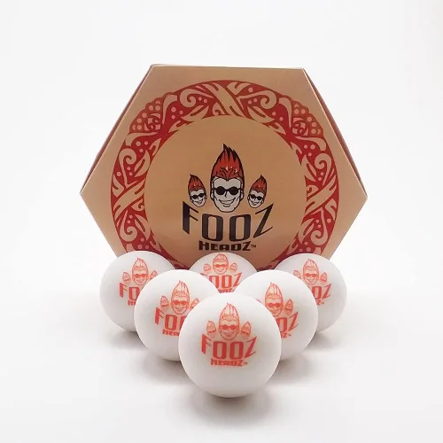Vista 2 de Foosballs - Juego de 6 pelotas de futbolín de calidad profesional para torneos – al igual que los profesionales, tamaño reglamentario