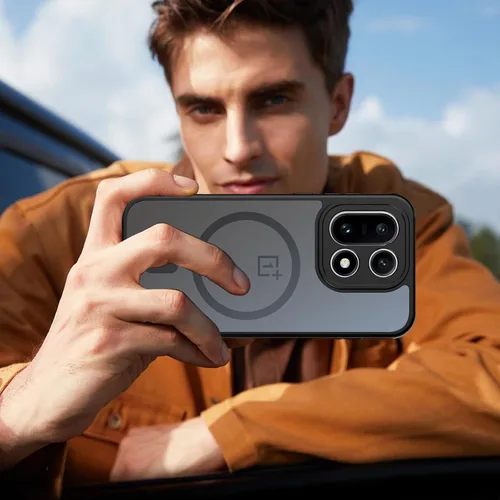 Vista 7 de Funda magnética para OnePlus 15 con 2 protectores de pantalla de vidrio templado, [compatible con MagSafe] a prueba de golpes, delgada funda