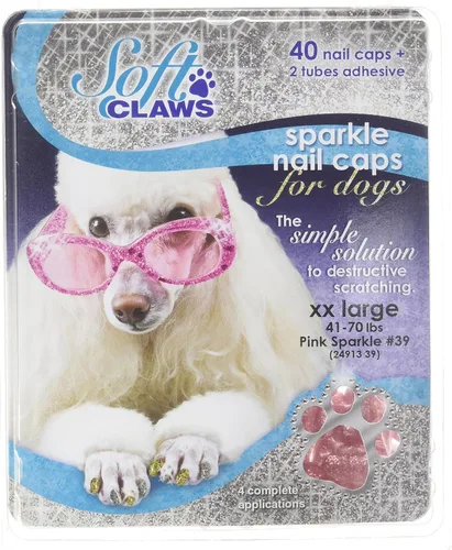 Vista 15 de Almohadillas blandas para uñas para perros con diseño antideslizante fabricadas en EE. UU. - 40 cubiertas de uñas para perros para una protección