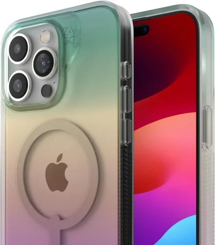 Vista 4 de ZAGG Milan Snap - Funda MagSafe para iPhone 15 Pro Max con protección contra caídas de 13.1 ft, grafeno, antiamarilleo y resistente a los arañazos