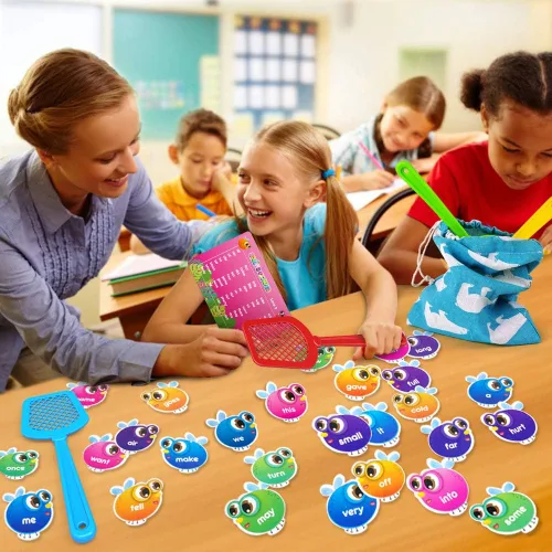 Vista 4 de SpringFlower - Juego de palabras a la vista, juguete educativo para niños de 5 a 6 años, niños y niñas, educación en casa, aprendizaje visual