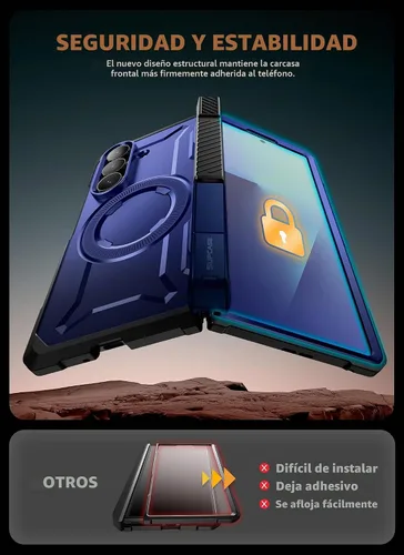 Vista 6 de SUPCASE Funda para Samsung Galaxy Z Fold 7 con Soporte (UB Grip), [Compatible con MagSafe] [Protector de Pantalla de Vidrio Templado Integrado]
