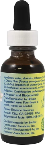Vista 2 de Flower Essence Services, Gotero de fórmula de cinco flores - 1 oz