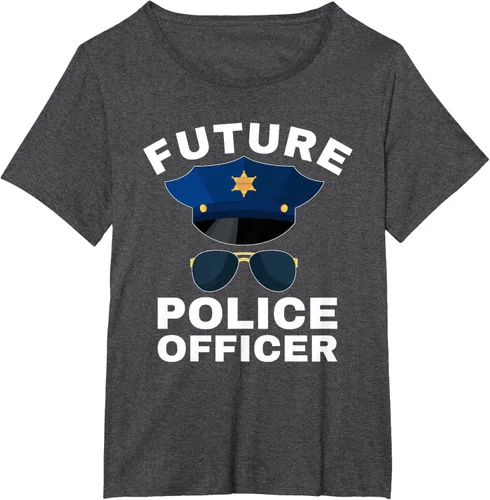 Vista 15 de Camiseta de policía para niños con texto en inglés «Proud Cop Dad»