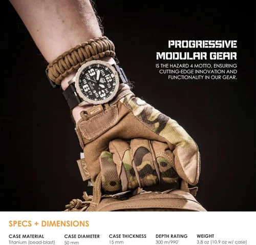 Vista 27 de HAZARD 4 Heavy Water Diver™ : Titanium Tritium Dive-Watch