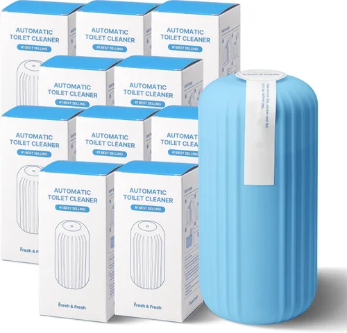 Vista 8 de Fresh & Fresh Limpiadores automáticos para inodoros (verde bosque) – 1 botella (hasta 2500 descargas/botella), limpiador de inodoro comercial