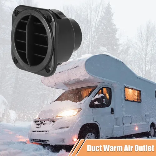 Vista 2 de X AUTOHAUX 4 unids salida de ventilación de aire caliente 1.654 in calentador de coche conducto tubo de manguera 360 grados giratorio aparcamiento