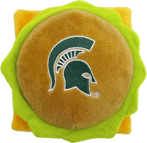 Vista 18 de NCAA Alabama Crimson Tide HOT Dog - Juguete de peluche para perros y gatos, juguete de peluche para perros y gatos con chirriador interior y hermoso