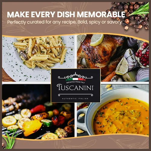 Vista 4 de Tuscanini Molinillo de especias de chile premium, 1.06 oz Chile en polvo recién molido Producto de Italia
