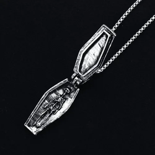 Vista 6 de Collar de cruz para hombre, acero inoxidable, colgante de crucifijo religioso, joyería religiosa, regalo para padre, hijo, novio, Acero inoxidable