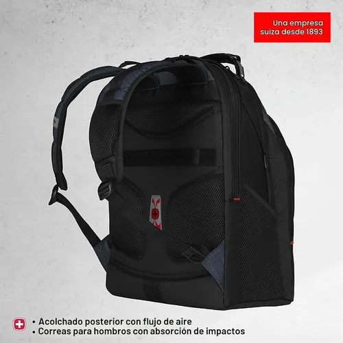 Vista 3 de Equipaje Wenger Maxxum, Azul/Negro, 17 pulg.