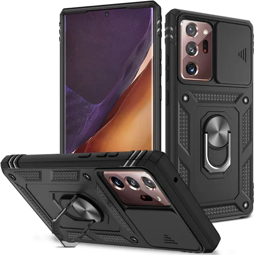 Vista 33 de Funda para Galaxy Note 20 Ultra, a prueba de golpes, resistente a los impactos con cubierta protectora de lente deslizante para Samsung Galaxy Note