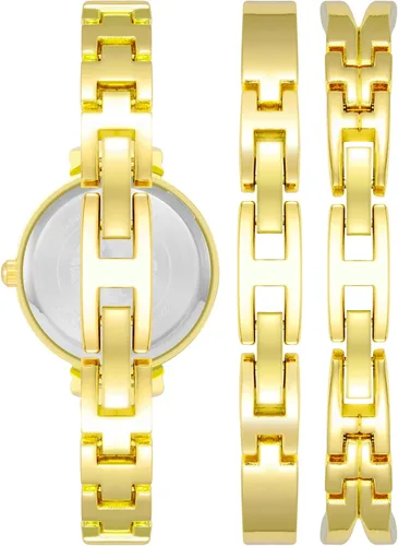 Vista 26 de Anne Klein AK/2245 - Juego de reloj de pulsera con detalles de cristal prémium para mujer