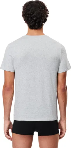 Vista 8 de Lacoste Paquete de 3 camisetas Essentials de cuello redondo de ajuste regular 100% algodón para hombre