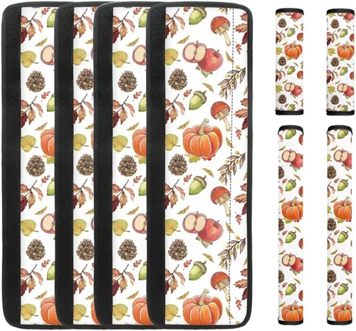 Vista 31 de DISNIMO Fundas para manija de puerta de refrigerador con calabaza otoñal, 8 piezas Kithchen para nevera, microondas, horno, lavavajillas, protector