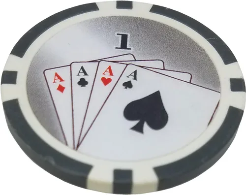 Vista 3 de Fichas de Poker - (25) "1" Las Vegas Sign 0.41 oz Clay Composite