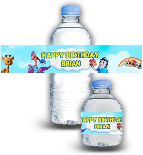 Vista 19 de Calcomanías impermeables para botellas de agua para niños, personalizables, paquete de 12 (coches)