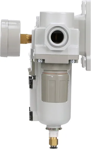Vista 4 de PneumaticPlus SAU430-N06DG-MEP Sistema de secado de aire de tres etapas Filtro de aire de partículas, filtro coalescente, regulador de presión