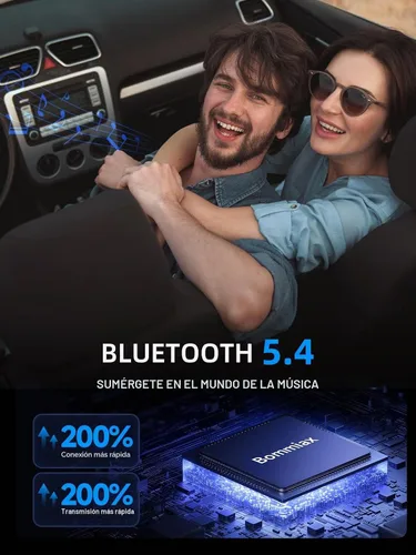 Vista 3 de Adaptador de coche de transmisor FM Bluetooth 5.4 de 77 W [PD3.0 65W+12W de carga rápida] Adaptador Bluetooth para automóvil