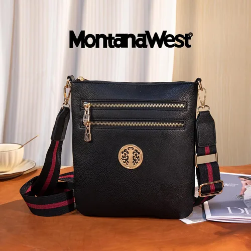 Vista 55 de Montana West Bolsos cruzados para mujer con múltiples bolsillos y correa ajustable
