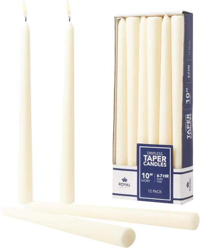 Vista 15 de Royal Imports Velas cónicas sin perfume, elegantes de calidad premium, sin goteo y sin humo, velas de cena sumergidas a mano para bodas, vacaciones
