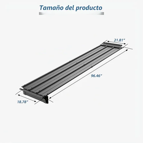 Vista 2 de Domi - Kit de conectores para cenador montado en la pared de 8 pies de Gris