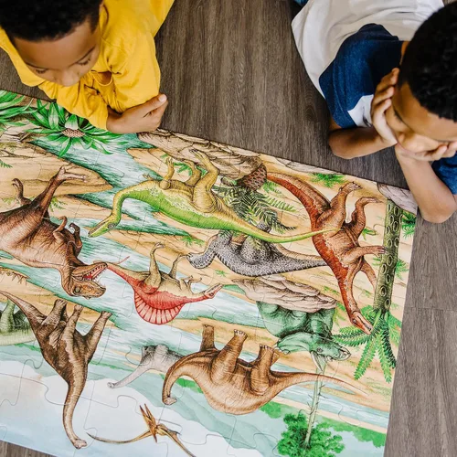 Vista 8 de Rompecabezas de dinosaurios (48 piezas, 2x3 pies)
