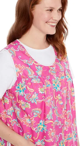 Vista 5 de Only Necessities Delantal a presión en talla grande para mujer