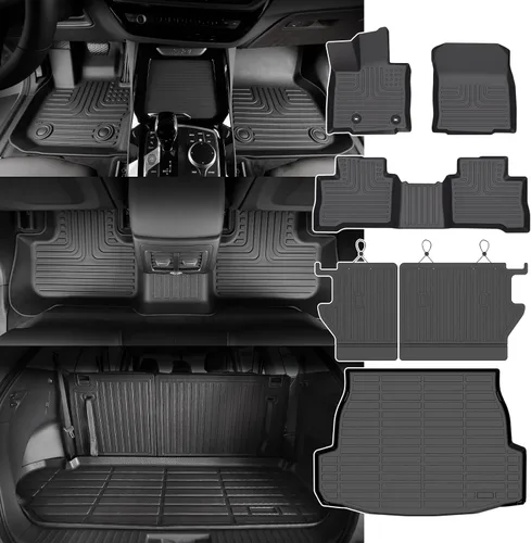 Vista 24 de Alfombrillas para Jeep Compass 2007-2016/2007-2016 Jeep Patriot/Dodge Caliber 2007-2012 para todo tipo de clima con forro de carga para automóvil
