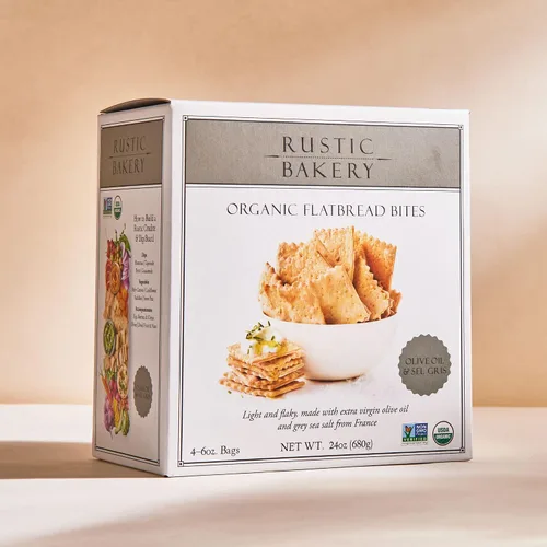 Vista 9 de Rustic Bakery Sel Gris Flatbread + Bites Paquete de 2 – Pan plano Sel Gris + Sel Gris Cracker Bites – Galletas planas de masa madre hechas a mano