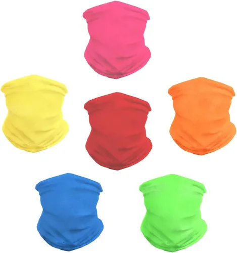 Vista 16 de Bandana para la cabeza, polaina para el cuello, bufanda, pasamontañas, máscara facial Negro (12 piezas)