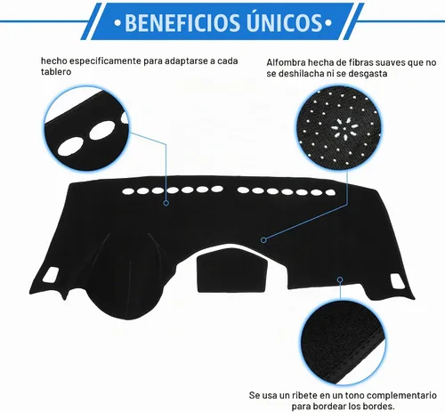 Vista 3 de Protector de cubierta de salpicadero para Chevy Trax 2014-2016 Cubierta antideslizante para tablero de consola central, protector de tapete