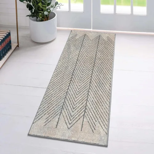Vista 16 de LUXE WEAVERS Alfombra geométrica azul 2x8