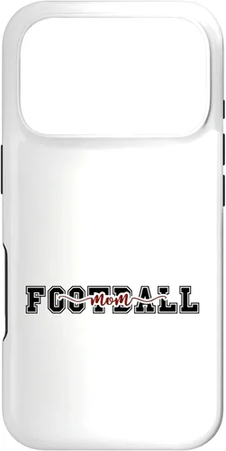 Vista 30 de Proud Football Mom Game Day Varsity Script Style Case for iPhone 17