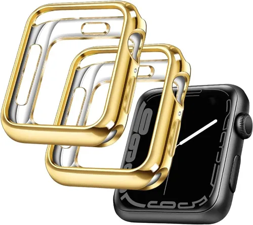 Vista 8 de top4cus - Funda ecológica protectora, de TPU suave y flexible, compatible con iWatch Series 5, Series 4, Series 3, Series 2 y Series 1 Negro