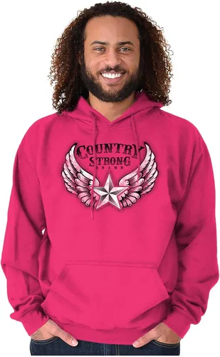 Vista 4 de Brisco Brands Country Strong - Sudadera con capucha para mujer con diseño de alas de ángel