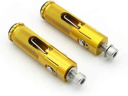 Vista 8 de 0.315 in Billet motocicleta plegable Rearsets reposapiés Estriberas Estriberas Pedal universal para YZF R1 R6 R125 R3 R25 MT07 MT-07 MT09 MT-09 FZ09