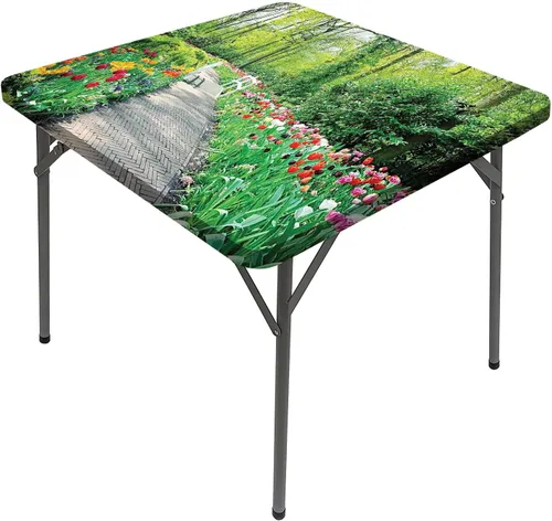 Vista 22 de Mantel cuadrado con estampado de vaca, puntos a rayas blancas y negras con estilo abstracto, para mesa de comedor cuadrada, se adapta a mesas de 24