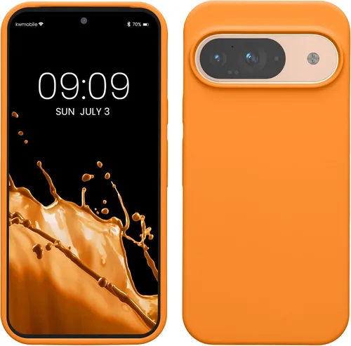 Vista 307 de kwmobile Funda Compatible con Google Pixel 6 Pro - Funda de Teléfono de Silicona TPU con Acabado Suave - Azul Caribe